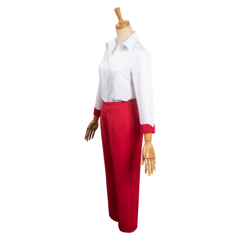 Barbie Movie Rose Red Women Shirt  Pants Outfits Halloween Carnival Cosplay Costume