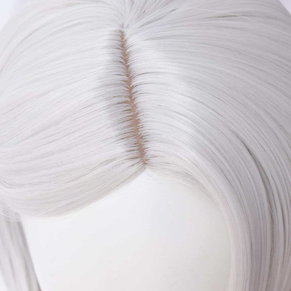 Overwatch Ashe Short Straight Cosplay Wig Silver White