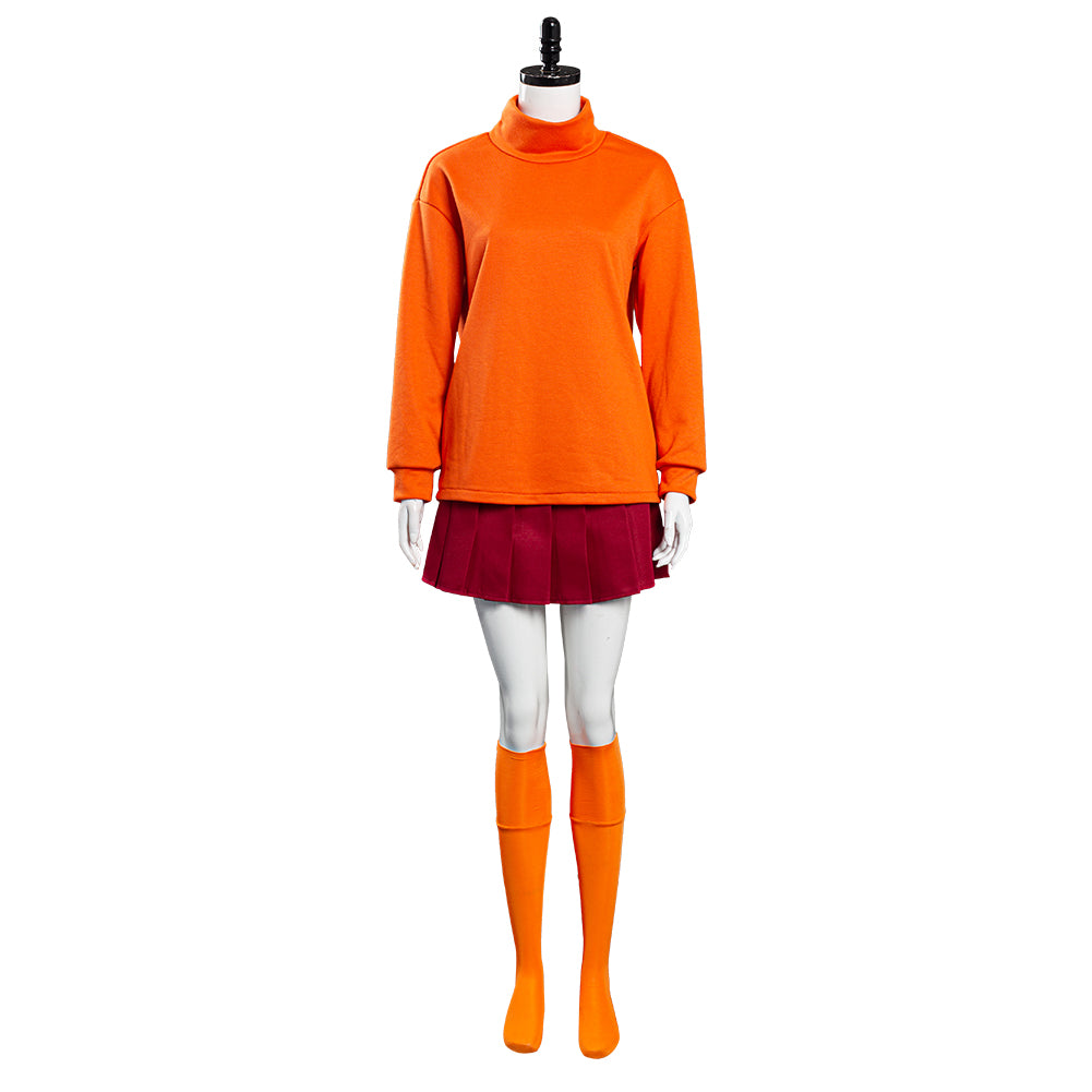 Scooby-Doo Velma Dinkley Halloween Carnival Costume Cosplay Costume Uniform Outfits