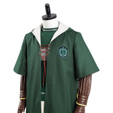 Harry Potter Slytherin Green Quidditch Halloween Carnival Suit Cosplay Costume Magic Shool Uniform Outfits