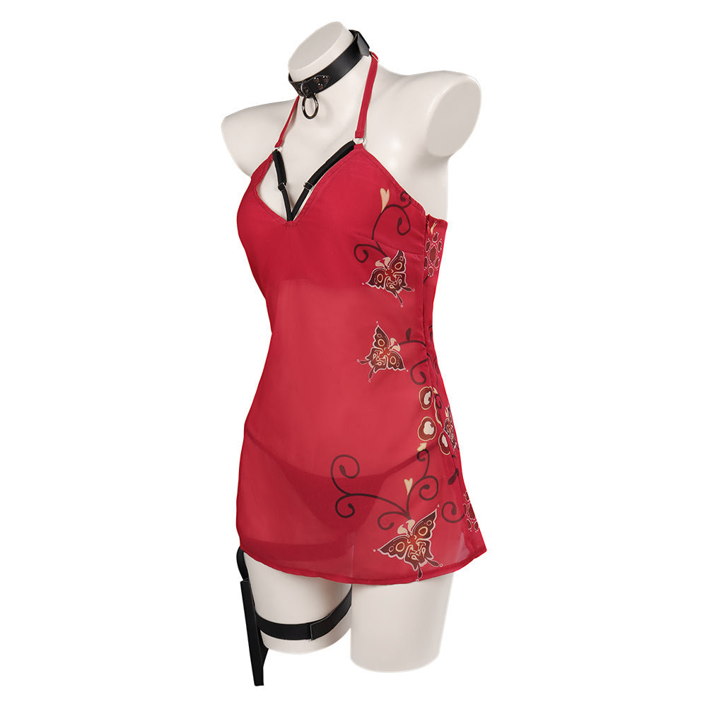 Resident Evil 4 RE: Ada Wong Cosplay Costume Halloween Carnival Party