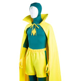 Wanda Vision Vision Halloween Carnival Suit Cosplay Costume Jumpsuit Cloak Outfits