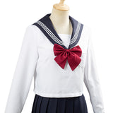 Summer Navy Sailor Suit Cosplay Top Skirt Outfit JK High School Uniform Class Uniform Students Clothing