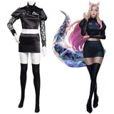 League of Legends LOL KDA The Baddest Fox Ahri The Nine-Tailed Halloween Carnival Suit Cosplay Costume Women Skirt Outfits