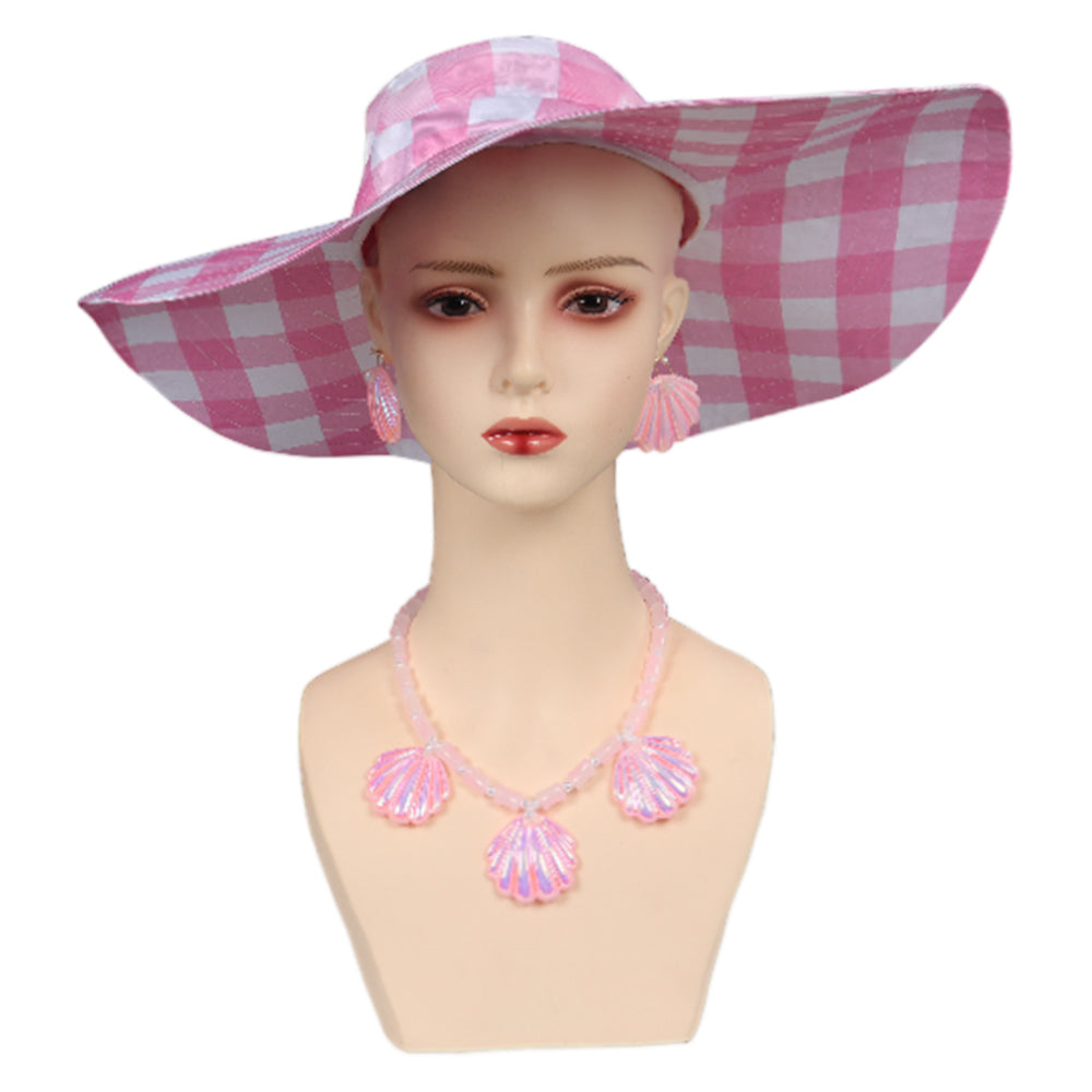 Movie 2023 Barbie Margot Robbie Kids Girls Cosplay Hat Cap Halloween Cosplay Accessories