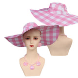 Barbie Sunscreen Cap Ear Pendants Cosplay Hat Earings Halloween Carnival Cosplay Accessories Gifts