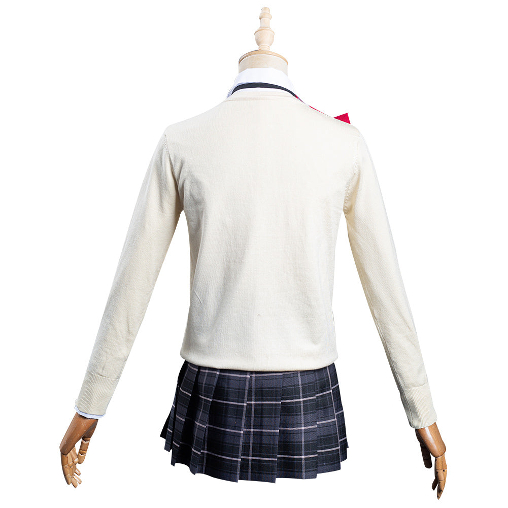 Anime InuYasha Kagome Higurashi Women Girls Uniform Skirt Outfit Cospl –