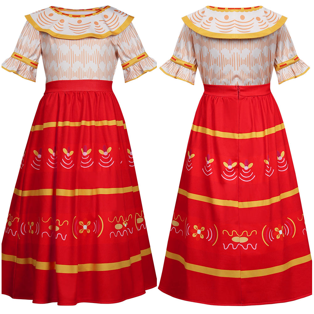 encanto dress Encanto Dolores Madrigal Halloween Carnival Suit Cosplay Costume Dress – TrendsinCosplay