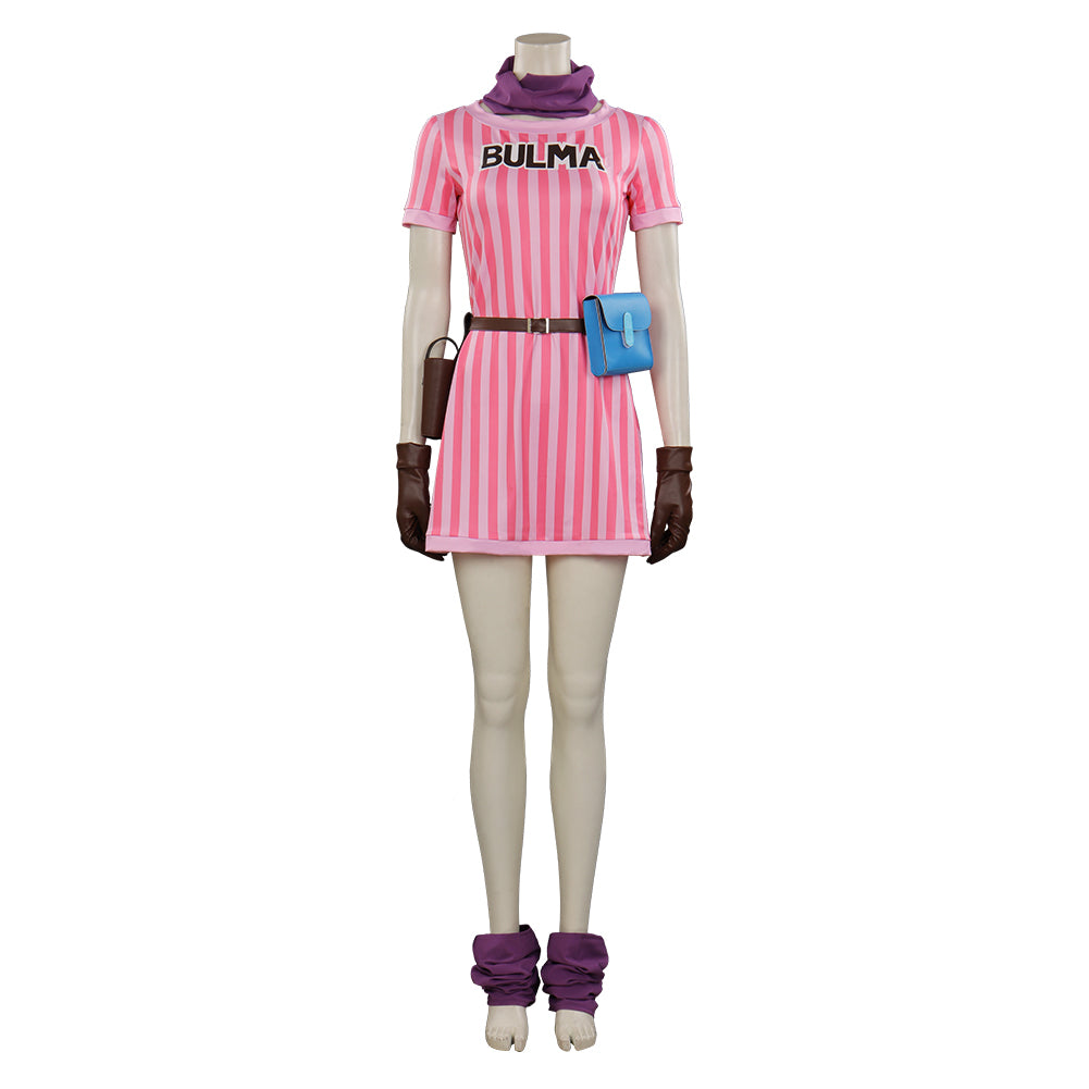 Halar seta pastel Dragon Ball Z Bulma Halloween Carnival Suit Cosplay Costume Outfits –  TrendsinCosplay