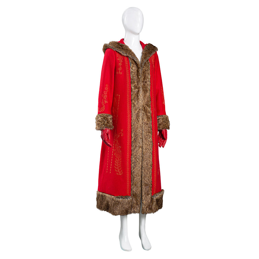 The Christmas Chronicles 2 Mrs. Claus Halloween Carnival Suit Cosplay Costume Women Coat