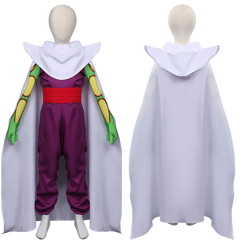 Kids Children Dragon Ball Super Piccolo Daimao Cosplay Costumes Jumpsuit Cloak Outfits Halloween Carnival Suit