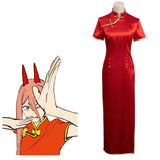 Chainsaw Man - Power Cheongsam Cosplay Costume Outfits Halloween Carnival Suit