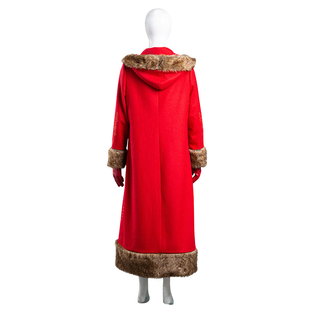 The Christmas Chronicles 2 Mrs. Claus Halloween Carnival Suit Cosplay Costume Women Coat