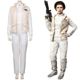 Leia Organa Solo Halloween Carnival Suit Cosplay Costume Jumpsuit Vest Outfits