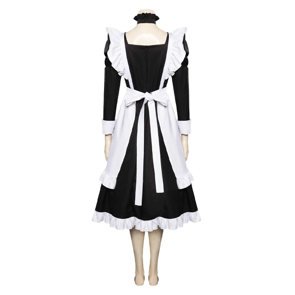 Maid Apron Dress Outfits Halloween Carnival Party Cosplay Costume