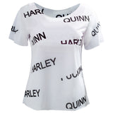 Harley Quinn Birds of Prey Top Women Summer T-shirt Cosplay Costume