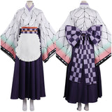 Demon Slayer Kochou Shinobu Halloween Carnival Suit Cosplay Costume Maid Dress Outfits