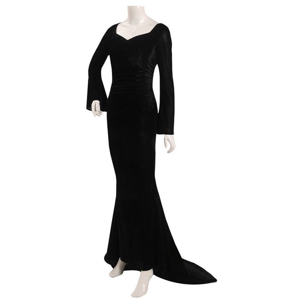 Wednesday - Morticia Addams Cosplay Costume Dress Outfits Halloween Ca ...