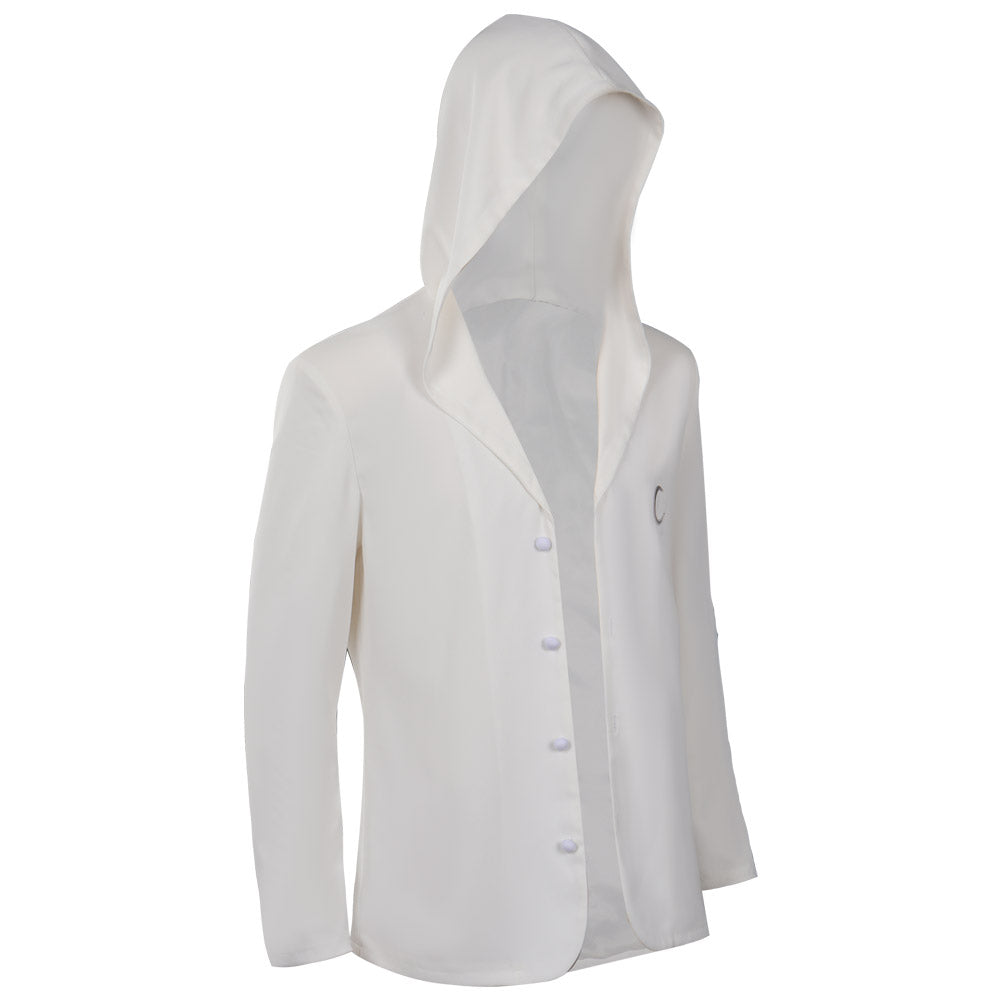 Moon Knight  Marc Spector Cosplay Costumes Hooded Hacket Coat  Halloween Carnival Suit
