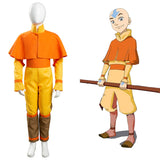 Avatar: The Last Airbender Avatar Aang Halloween Carnival Suit Cosplay Costume Kids Children Jumpsuit Outfits