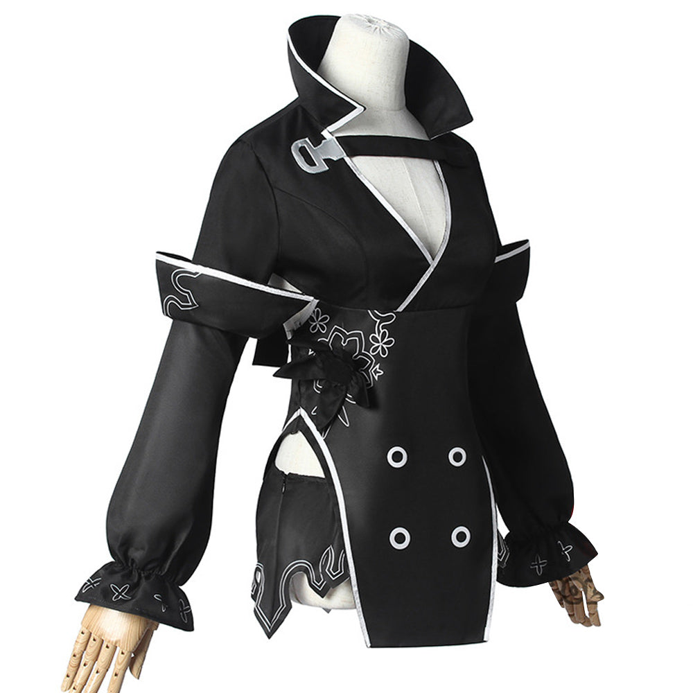 NieR: Reincarnation 2B Cosplay Costume Coat Shorts  Outfits Halloween Carnival Party Suit