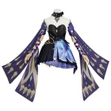 Genshin Impact Keqing Halloween Carnival Suit Cosplay Costume Outfits