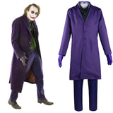 The Dark Knight Joker Cosplay Costume Outfits Halloween Carnival Suit
