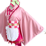 Anime Demon Slayer: Kimetsu no Yaiba Tsuyuri Kanawo Lolita Maid Outfits Cosplay Costume Apron Dress