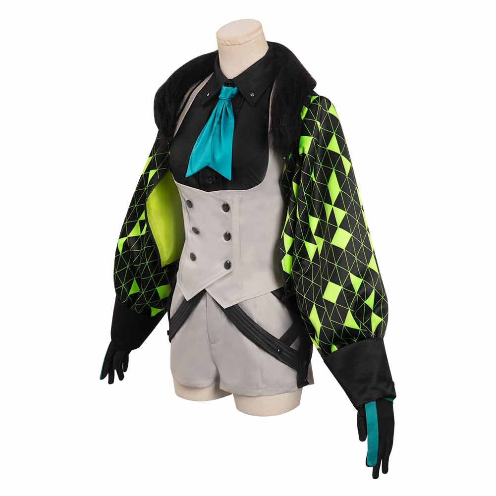 Soul Hackers Ringo Cosplay Costume Coat Headband Shorts Outfits Halloween Carnival Party Suit