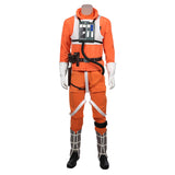 Luke Skywalker Pilot Halloween Carnival Suit Cosplay Costume Jumpsuit Uniform Outfit