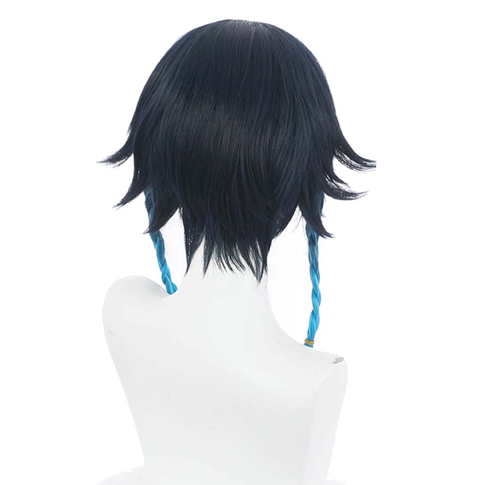 Game Genshin Impact Venti Carnival Halloween Party Props Cosplay Wig Heat Resistant Synthetic Hair