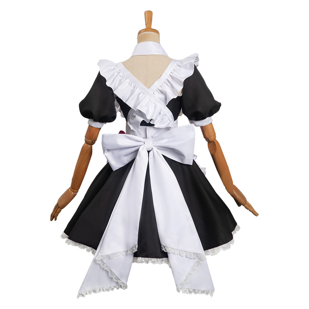 OSHI NO KO Hoshino Ai Women Maid Dress Outfits Halloween Carnival Cosplay Costume