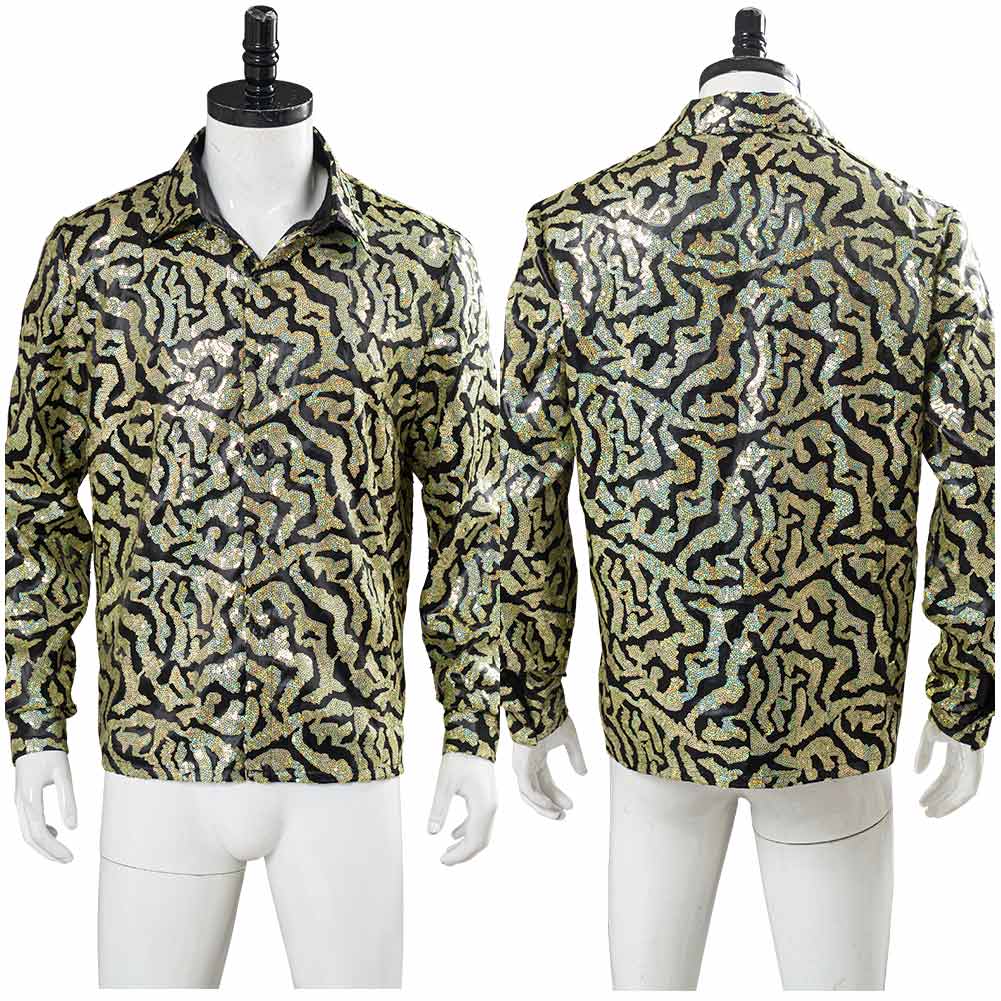 Tiger King Joe Exotic Sequin Shirt Cosplay Halloween Costumes Men, Female / XXL