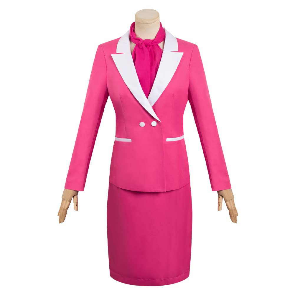 Barbie Movie Pink Uniform Skirt Outfits Halloween Carnival Suit Cosplay Costume