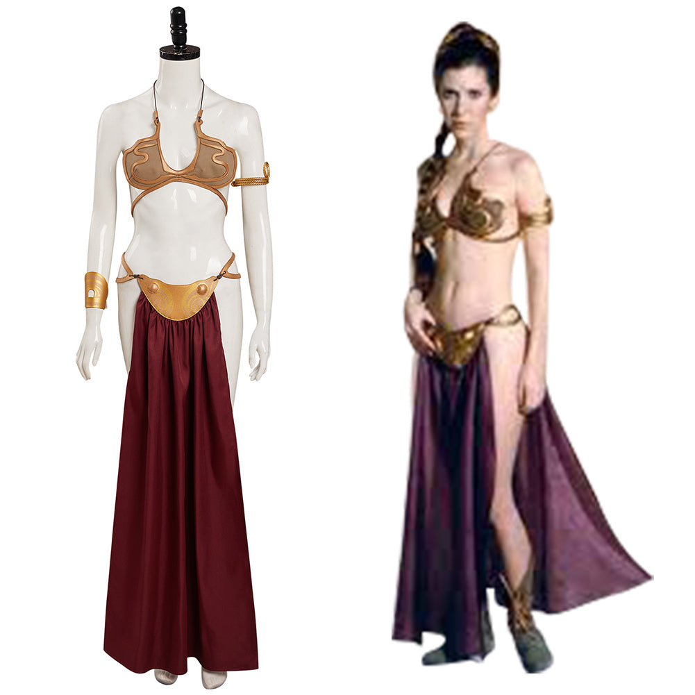 Return of the Jedi Leia  Slave Leia Metal Bikini Cosplay Costume
