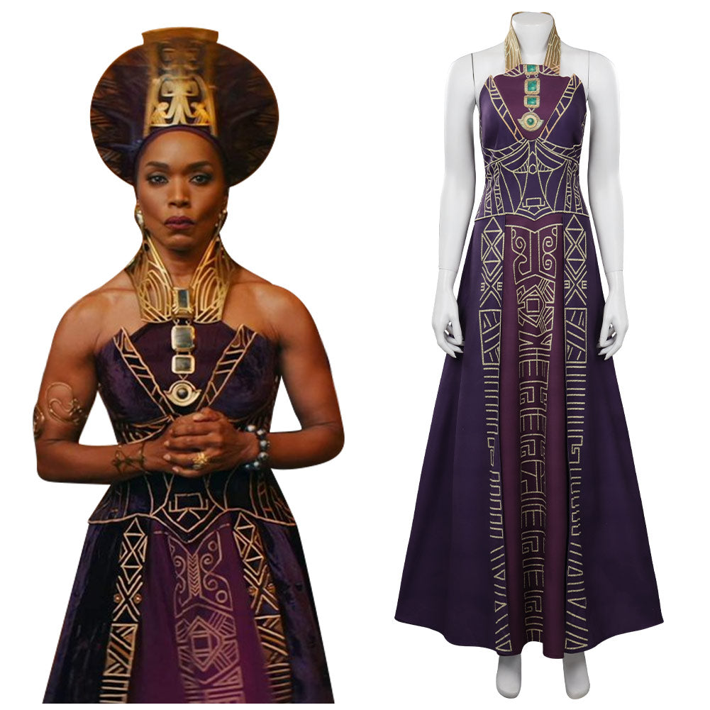Black Panther: Wakanda Forever Ramonda Cosplay Costume Dress Outfits H TrendsinCosplay Black Panther: Wakanda Forever Ramonda Cosplay Costume Dress Outfits H TrendsinCosplay