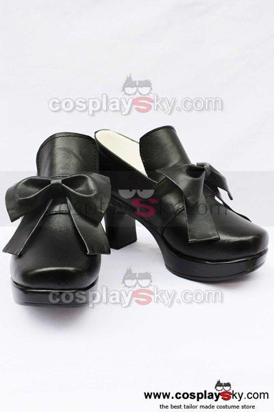 Black Butler Grell Cosplay Shoes Boots Black