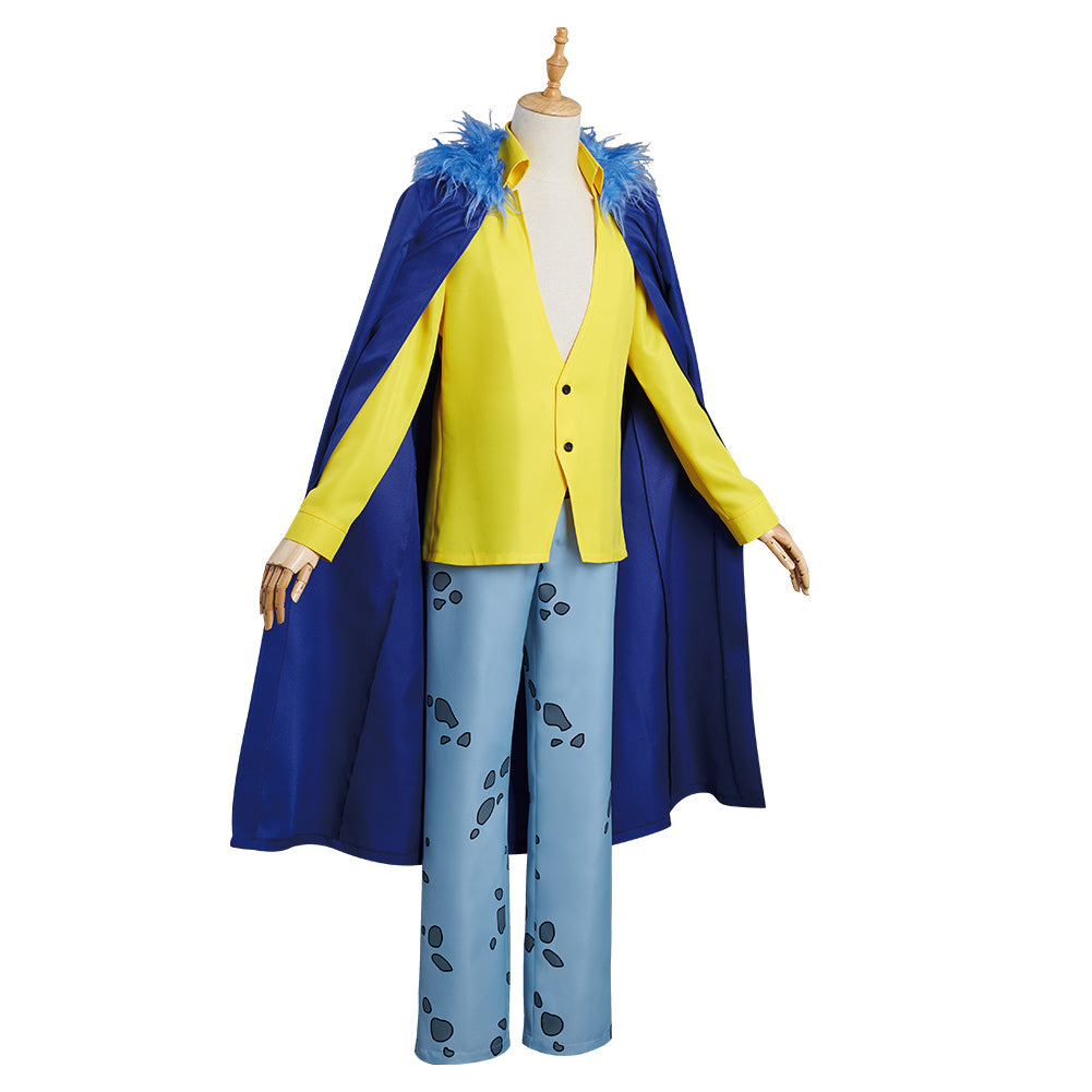 One Piece Trafalgar D. Water Law Halloween Carnival Suit Cosplay Costume Outfits