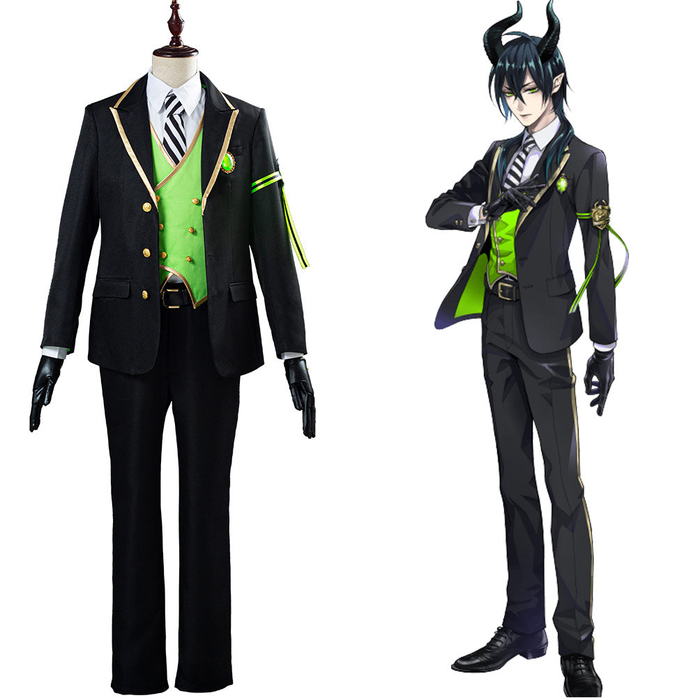 Game Twisted-Wonderland Malleus/Sebek/Silver Uniform Outfit Halloween Carnival Costume for Adult Cosplay Costume