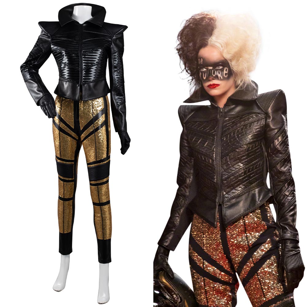 2021 Movie Cruella Cruella de Vil Halloween Carnival Suit Cosplay Cost –  TrendsinCosplay