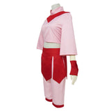 Anime Avatar The Last Airbender Ty Lee Cosplay Costume Adult Women Pink Dress Set Hanfu Halloween Carnival Wear