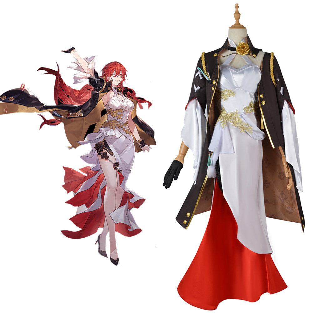 Honkai Star Rail Himeko Cosplay Costume Outfits Halloween Carnival Pa Honkai Star Rail Himeko Cosplay Costume Outfits Halloween Carnival Pa