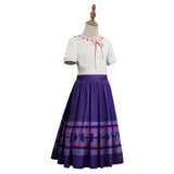 Kids Encanto Luisa Madrigal Halloween Carnival Suit Cosplay Costume T-shirt Skirt Outfits