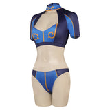 Street Fighter Chun-Li Cosplay Costume Swimsuits Halloween Carnival Party Disguise Suit