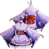 Genshin Impact Raiden Shogun Lolita Cosplay Costume Outfits Halloween Carnival Party Suit