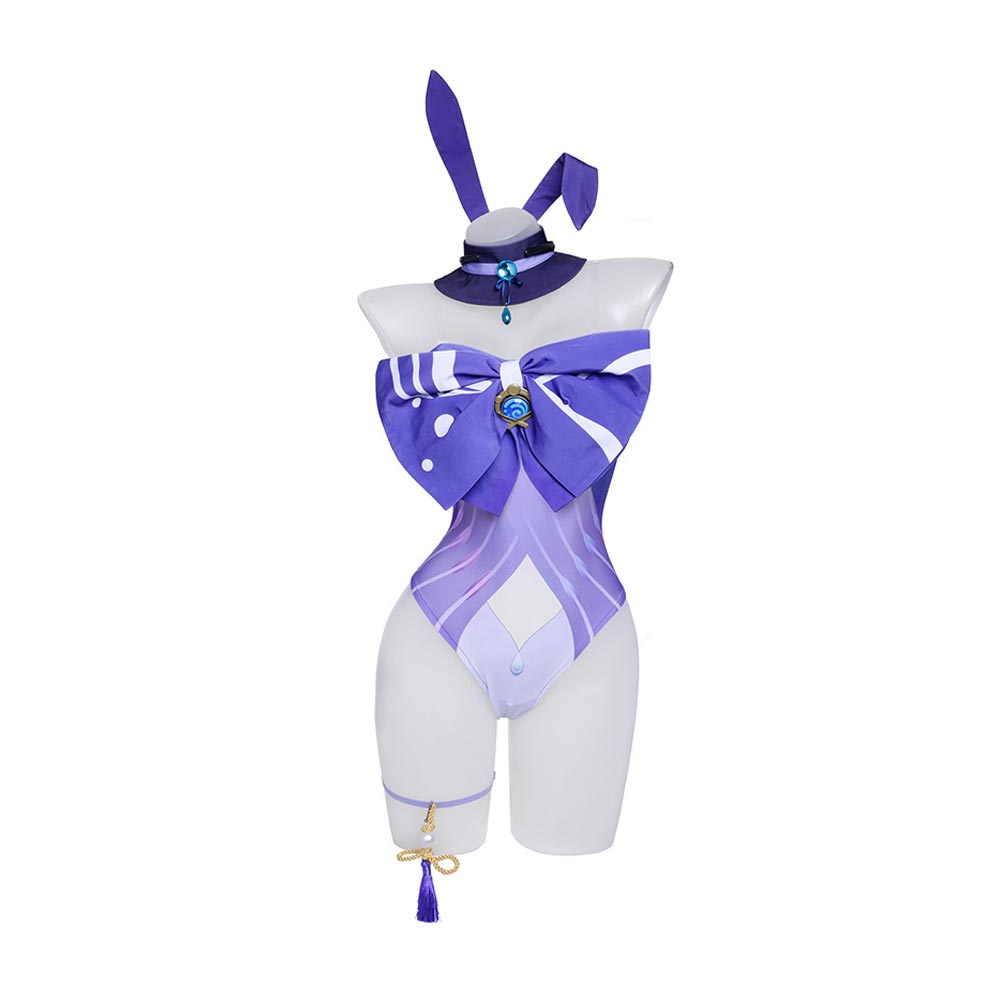 Genshin Impact Sangonomiya Kokomi Cosplay Costume Bunny Girls Hallowee –  TrendsinCosplay