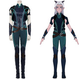 The Dragon Prince-Rayla Halloween Carnival Suit Cosplay Costume Vest Pants Outfits
