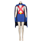Young Justice  Miss Martian Cosplay Costume T-shirt Skirt Cloak Outfits Halloween Carnival Suit