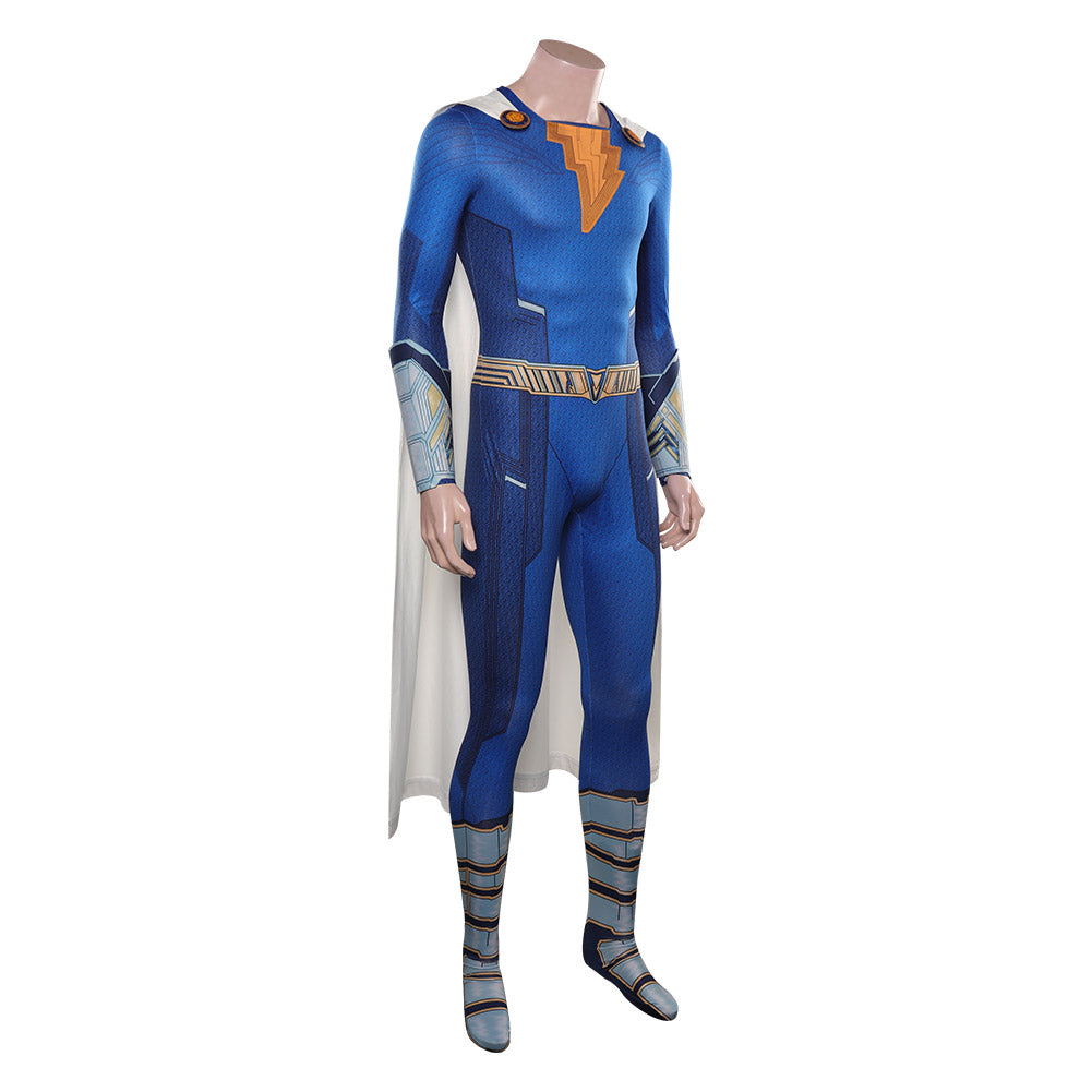 Shazam! Fury of the Gods- Freddy Cosplay Costume Jumpsuit Cloak Outfits Halloween Carnival Suit