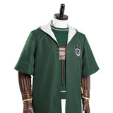 Harry Potter Slytherin Green Quidditch Halloween Carnival Suit Cosplay Costume Magic Shool Uniform Outfits